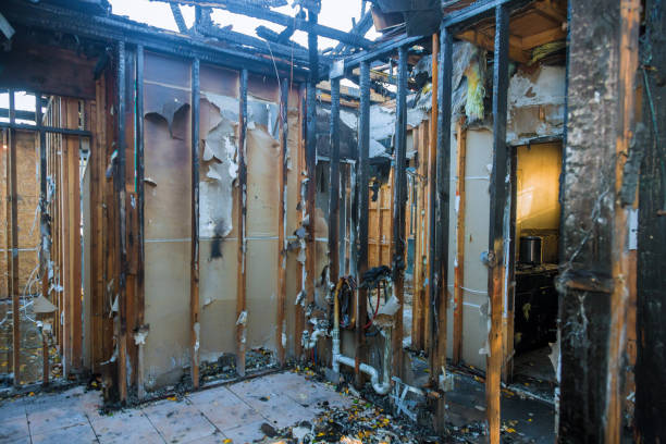 Professional Smoke Damage Restoration technician working in Hillsborough, NJ